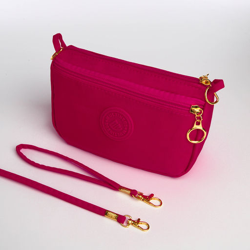 Сумка женская кросс-боди на молнии, цвет фуксия - Simaland фото 8
