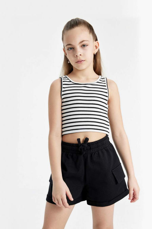 Шорты карго с карманами для девочек - Defacto фото 2