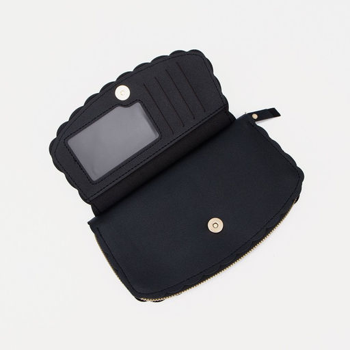 Кошелёк на молнии, цвет чёрный - Simaland фото 3