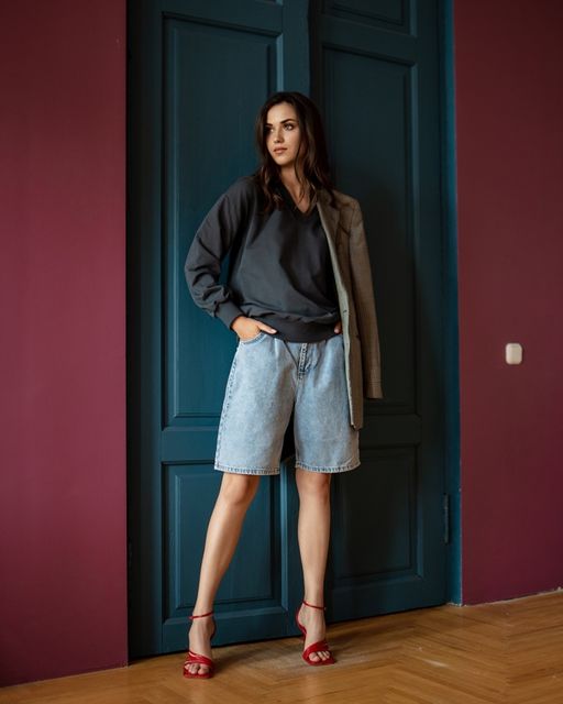 Свитшот с V-образным вырезом 93.4.3 - Elena sorti фото 4