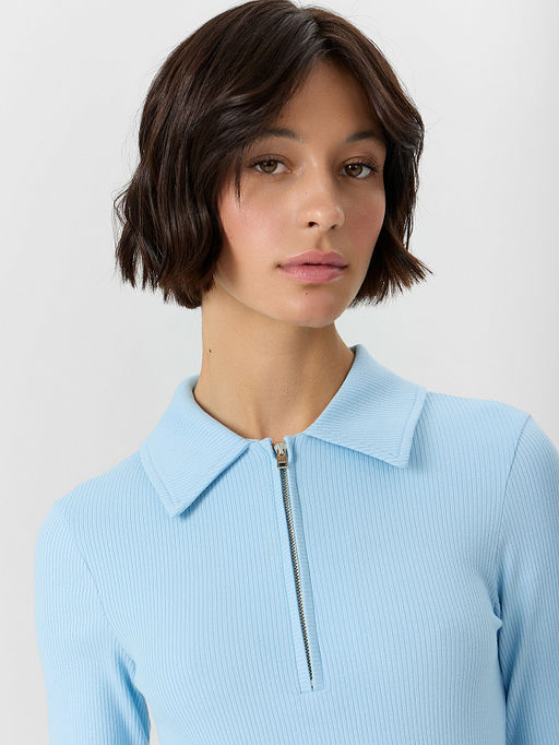 Поло женское голубое - Mark formelle фото 4