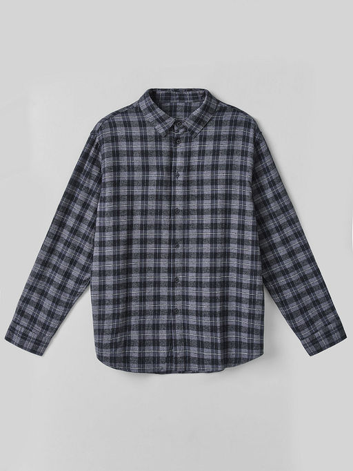 Рубашка мужская прямого кроя в клетку - Mark formelle фото 4