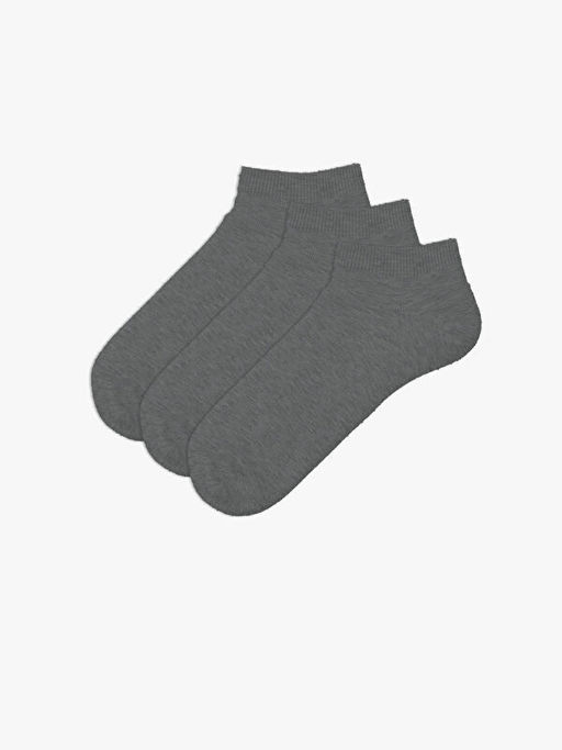 D?z Erkek Patik ?orap 3l?