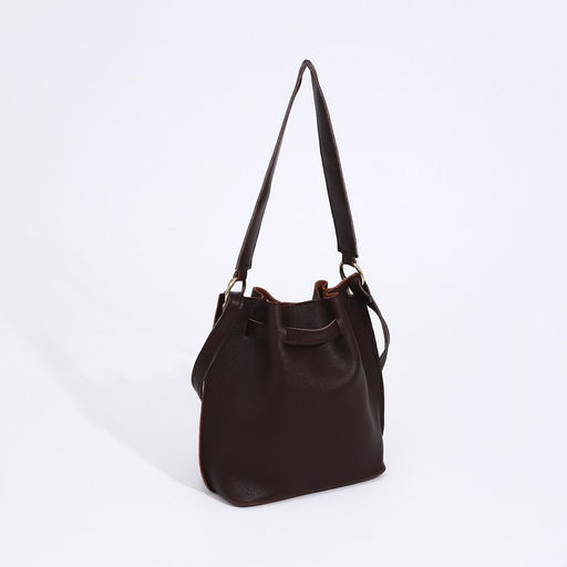 Сумка кросс-боди на утяжке, цвет коричневый - Simaland фото 2