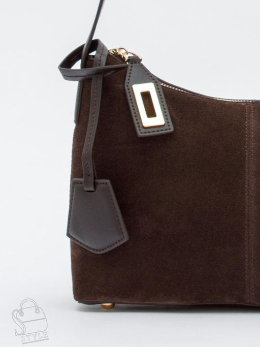 Сумка женская кожаная 1110M coffee Polina&Eiterou