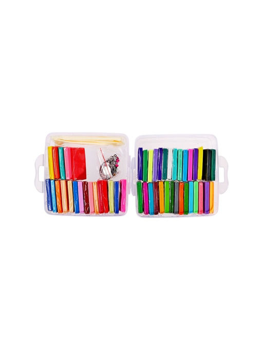 Набор глина полимерная запекаемая Calligrata, 42 по 20 г (50 брусков), с аксессуарами, в кейсе