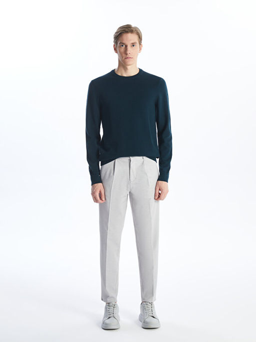 Bisiklet Yaka Erkek Triko Kazak