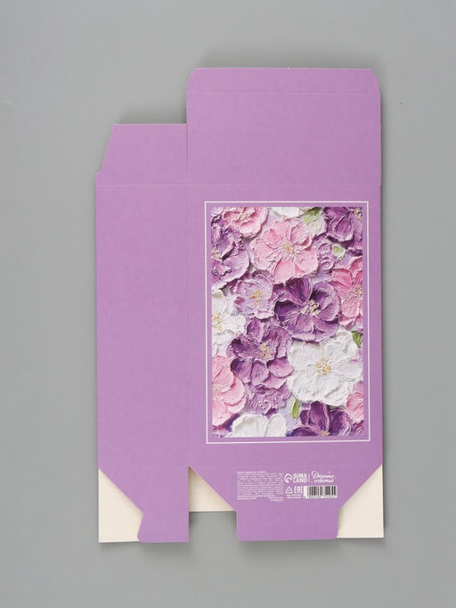 Цена за 3 шт. Коробка подарочная складная «Цветы», 16×23×7.5 см