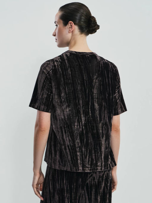 Футболка с коротким рукавом из бархата / Zarina