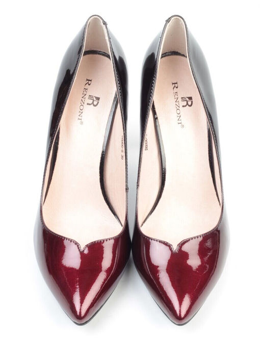 DBH06-5 RED/BLACK Туфли женские (натуральная кожа)