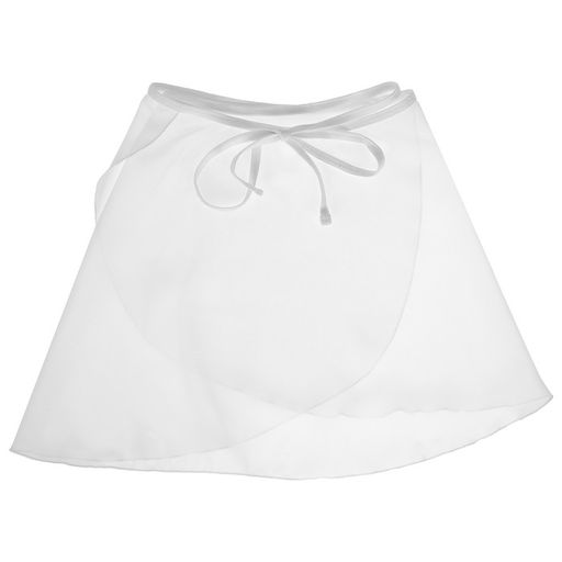 Юбка гимнастическая Grace Dance, с запахом, р. 30-32, цвет белый фото 8