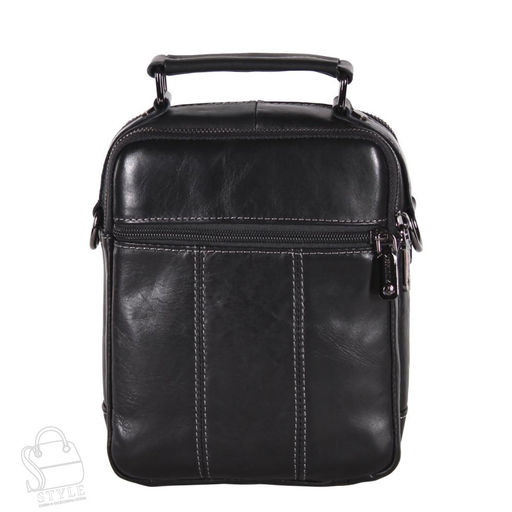 Сумка мужская кожаная 22666Z black Zinimsk в Новосибирске