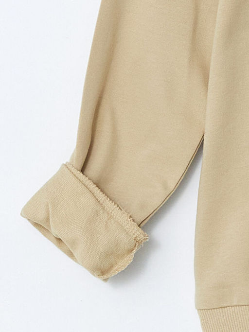 Bisiklet Yaka Uzun Kollu Bask?l? K?z Bebek Sweatshirt - Waikiki фото 3