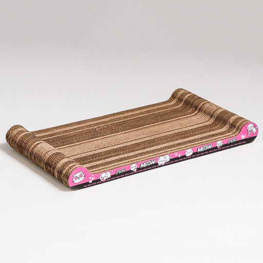 Когтеточка из картона PRR MEOW, 45 22 4.5 см - Пушистое счастье фото 2