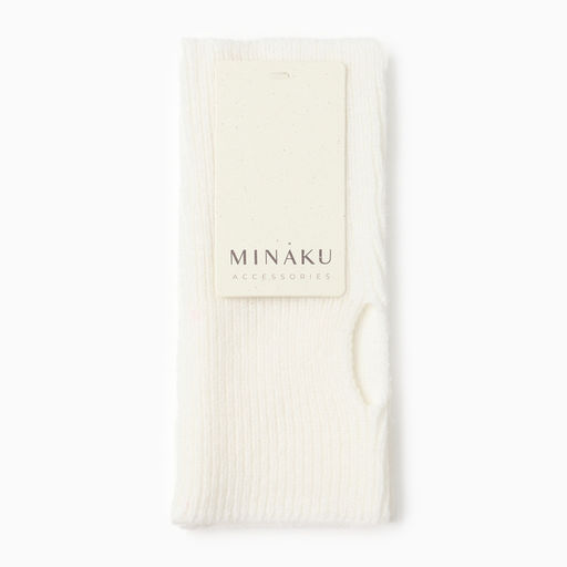 Митенки женские MINAKU, цвет молочный, размер 18 см