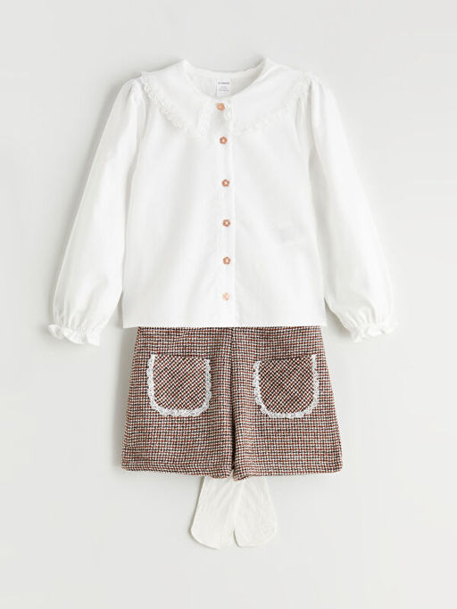 K?z Bebek G?mlek Etek ve K?lotlu ?orap 3l?