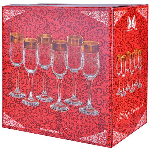 MS160-41 Набор 6-ти бокалов д/шампанского 200м(х8) - Mayer&boch фото 4