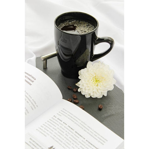 Кружка Доляна Coffee break, 300 мл, керамика, чёрная