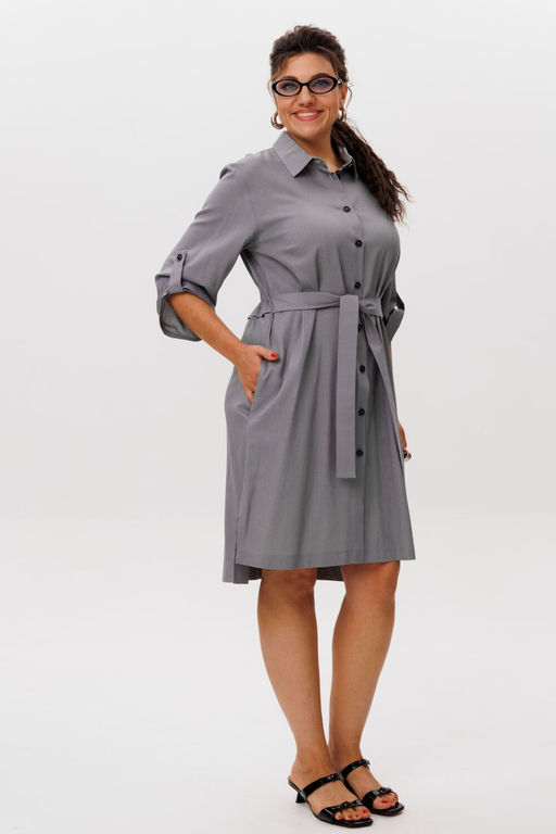 Платье ANELLI 1579 графитовый шепот