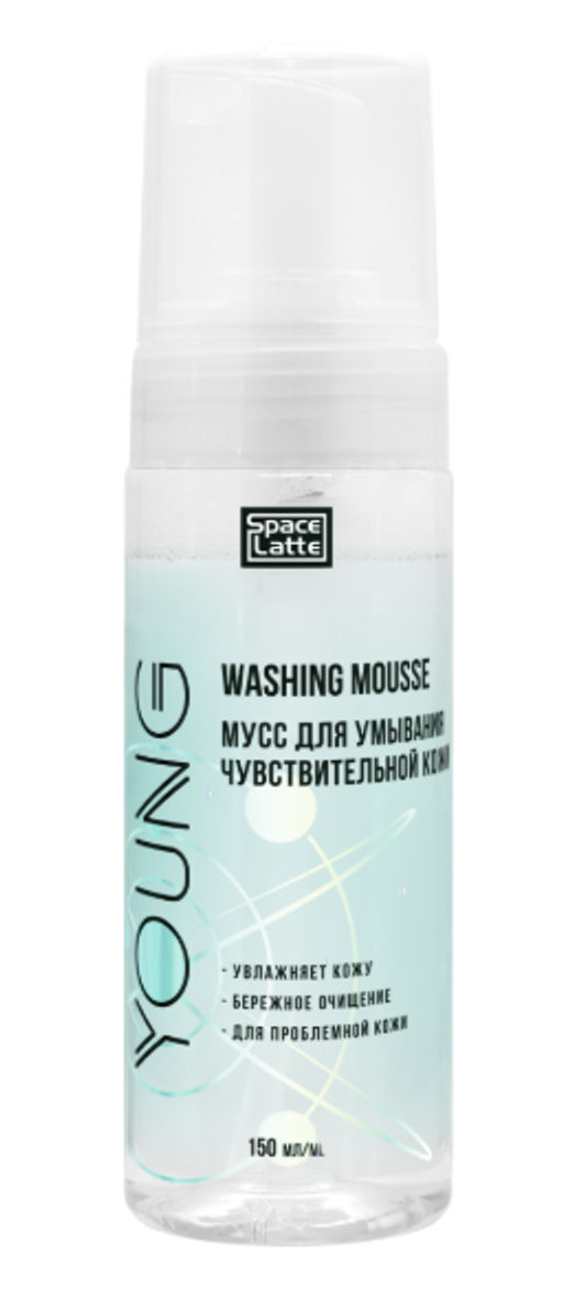 Space.Latte YOUNG мусс д/умывания чувствительной кожи 150мл