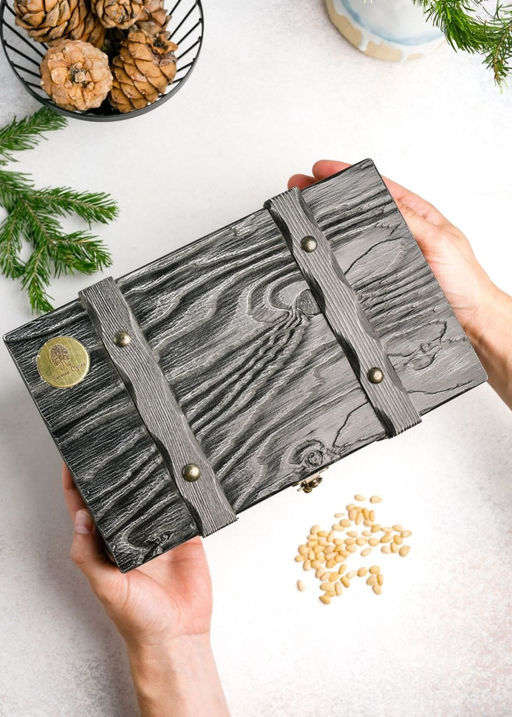 Подарочная шкатулка деревянная, 740 г - Сибирский кедр фото 3