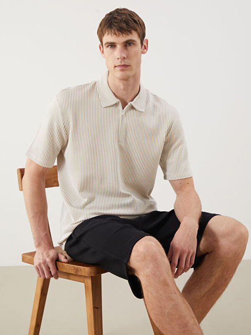 Polo Yaka ?izgili Erkek Ti??rt