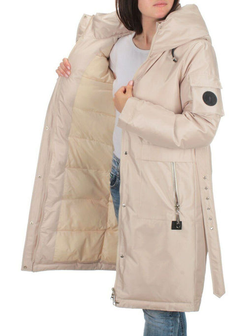 EAC293 LT.BEIGE Куртка зимняя женская (200 гр. холлофайбера) - Fashion фото 6