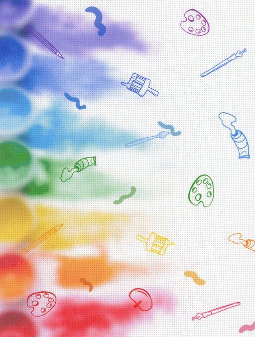 Канва/ткань с рисунком М.П.Студия КД-175 дизайнерская канва 18.5 см х 26.5 см .