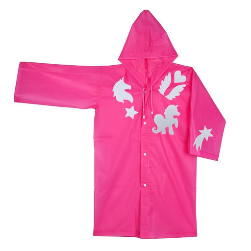 Дождевик детский Единорожка со светоотражающими наклейками, рост 120-160 см - Funny toys фото 3