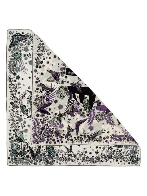 Платок жен. шелк 90х90 E03-8450-10 - Eleganzza фото 3