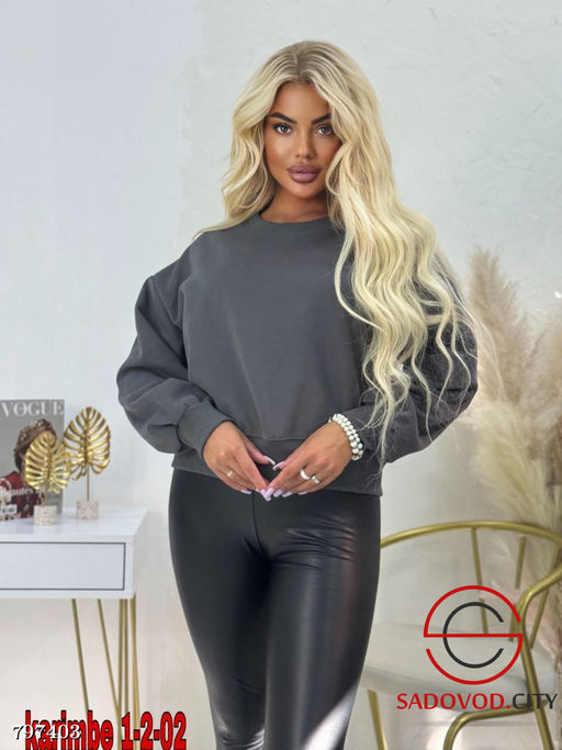 толстовка женская однотонная - Bruno фото 3