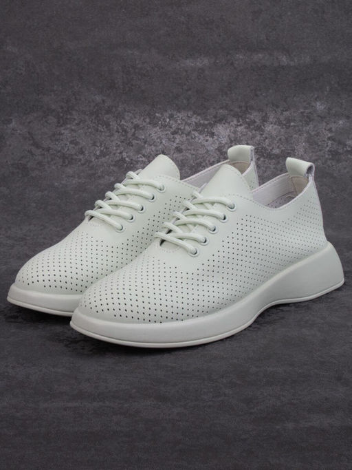 03-YD8-3D LT. GREEN Полуботинки женские (натуральная кожа) - Фабричный китай фото 4