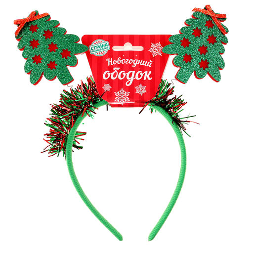 Ободок новогодний карнавальный Ёлочки, цвет МИКС - Simaland фото 4