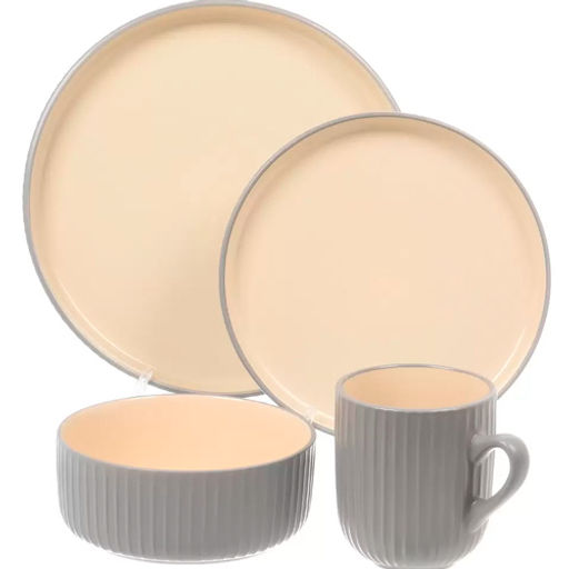 Набор столовый JEWEL Лилле 16 предметов (керамика) (ПС0008-38)