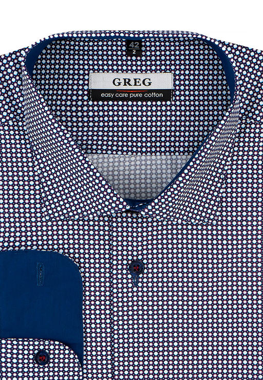 Сорочка мужская длинный рукав GREG 623/131/8921/Z/1_GB