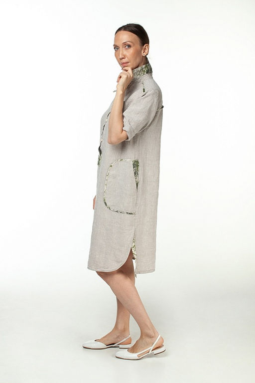 умягченный лен 100% платье - Luxuria фото 3