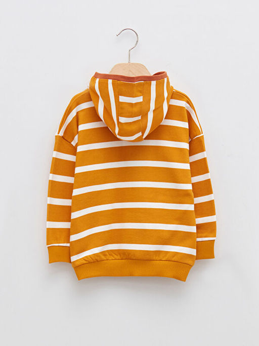 Uzun Kollu ?izgili Erkek Bebek Hoodie - Waikiki фото 2