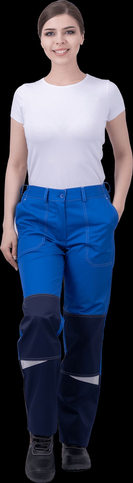 Костюм КМ-10 ЛЮКС летний, василек-синий, женский (Куртка+брюки)