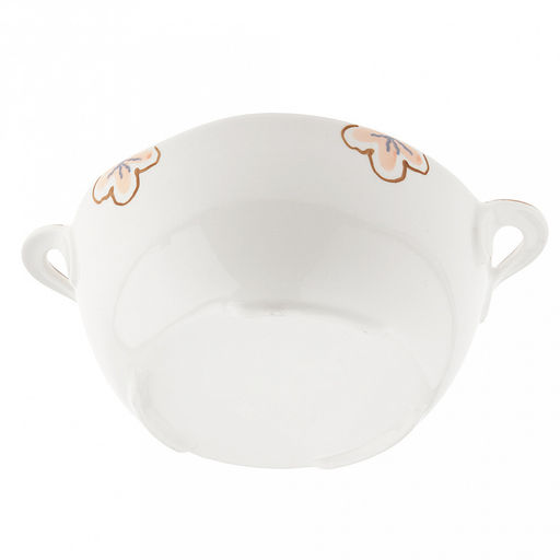 Ночная фиалка Салатник фарфоровый 1,4л, 25х19,2х8,7см, с ручками, с деколью, волнистый край, отводка (Китай) - Домашняя мода фото 6