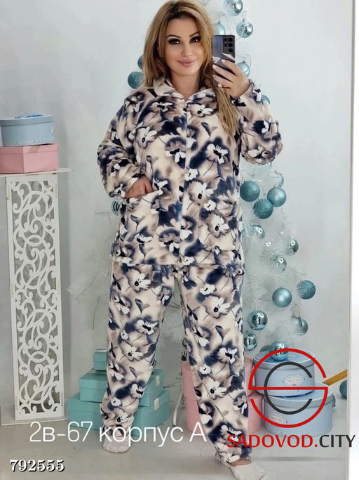 пижама великан женская с принтом - Bruno фото 2