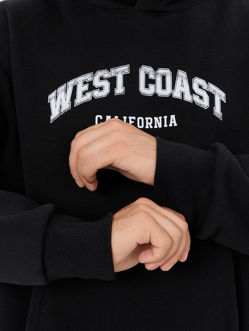 Худи мужское черное - Mark formelle фото 4