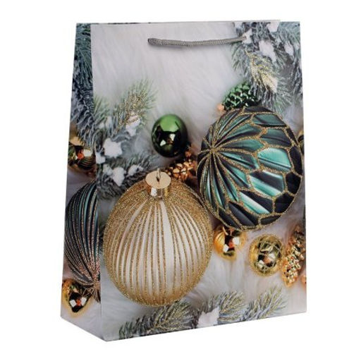 Цена за 12 шт. Пакет подарочный 26х32х10 / NG28 /уп 12/480/Новый год - Галеонтрейд фото 4