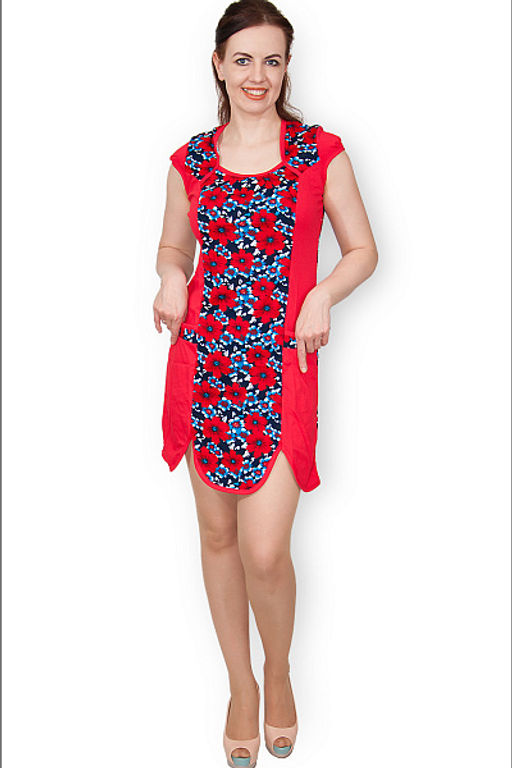 Туника трикотажная с карманами (189-8)