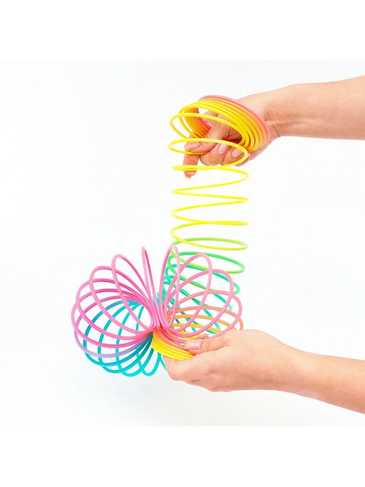 Пружинка - радуга Матовая, в сетке, d=9 см - Funny toys фото 6