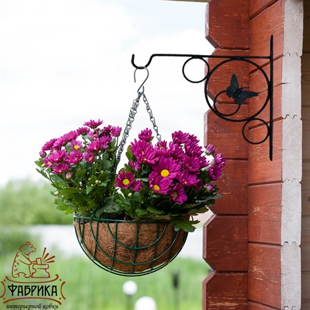 Кронштейн для цветов 52-029 - Фабрика интерьерной ковки фото 2