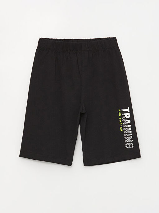 Beli Lastikli Bask?l? Erkek ?ocuk Pijama ?ort 2li - Waikiki фото 2
