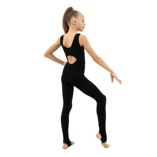 Комбинезон гимнастический Grace Dance, с вырезом на спине, с вырезом под пятку, р. 30, цвет чёрный  фото 6