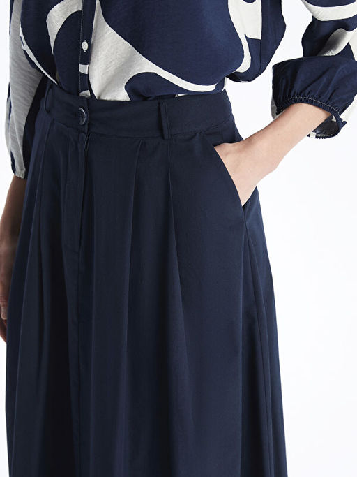 Standart Fit Poplin Kad?n Etek