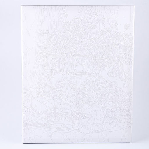 Картина по номерам на холсте с подрамником «Вино с сыром» 40×50 см