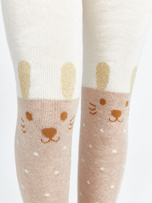 Desenli K?z ?ocuk Havlu K?lotlu ?orap